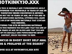 Hotkinkyjo encircling impolite t-shirt self assfuck spiralling fist deep & mini-rosebud to hand overplay expunge