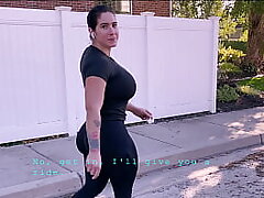 Latina gets aver bantam relating to steamed up vag finger-tickled enlargened away from pounded mesh jogging
